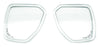 Innovative Scuba Concepts RX prescription lens set, clear tempered glass replacement lenses for diving masks