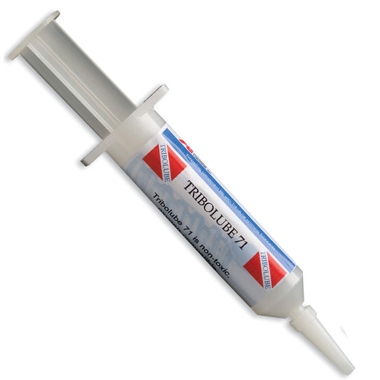 Tribolube 71 precision applicator syringe - easy-dispensing synthetic lubricant for scuba equipment maintenance