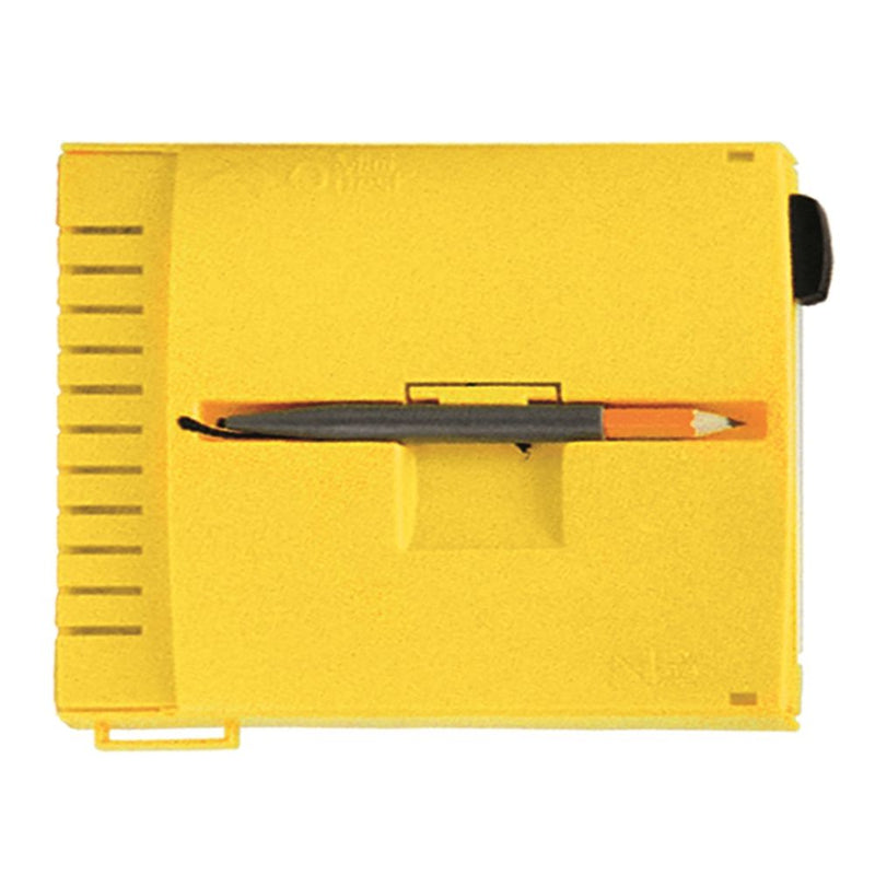 Innovative Scuba Concepts yellow underwater writing slate with attached pencil and side grip slots