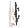 Innovative Scuba Concepts dive knife accessories kit including white silicone straps, black knife sheath, mounting hardware and O-rings