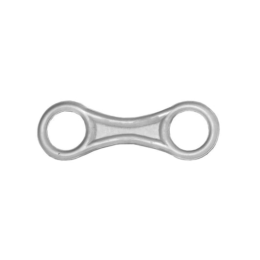 Innovative Scuba Concepts aluminum double-ended snap hook - silver/clear anodized finish