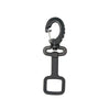 Innovative Scuba Concepts black clip-on snorkel keeper with swivel hook attachment