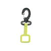 Innovative Scuba Concepts neon green clip-on snorkel keeper with swivel hook attachment