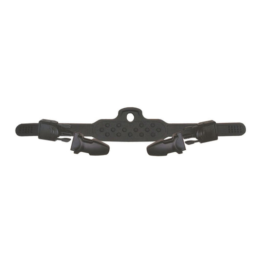 Black fin strap with quick-release buckles and textured grip