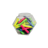 Jar of assorted colorful scuba hose protectors