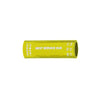 Yellow regulator hose tag with "NEXT SERVICE DUE" text and month/year markings – Innovative Scuba Concepts.