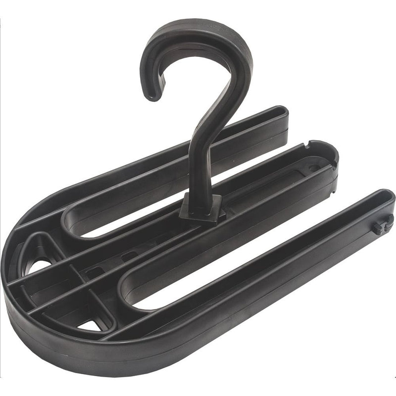Black compact scuba gear drying hanger – Innovative Scuba Concepts.