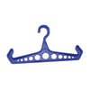 Blue scuba gear hanger with side hooks and multiple ventilation holes – Innovative Scuba Concepts.