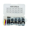 Divers o-ring kit professional quality NBR material with organized compartments showing various sized black rubber o-rings and colored installation tools