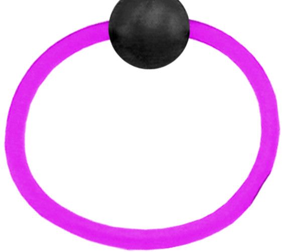 Purple diving ring with black ball attachment - Innovative Scuba Concepts underwater training equipment