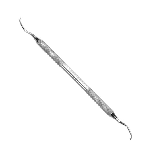Stainless steel double-ended O-ring pick tool with angled tips and textured grip handle by Innovative Scuba Concepts