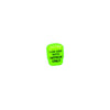 Single bright green Innovative Scuba Concepts tank boot protector with 'FOR USE WITH NITROX ONLY' warning text printed in black