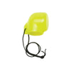 Innovative Scuba Concepts yellow scuba regulator dust cap with protective cover and black retainer lanyard