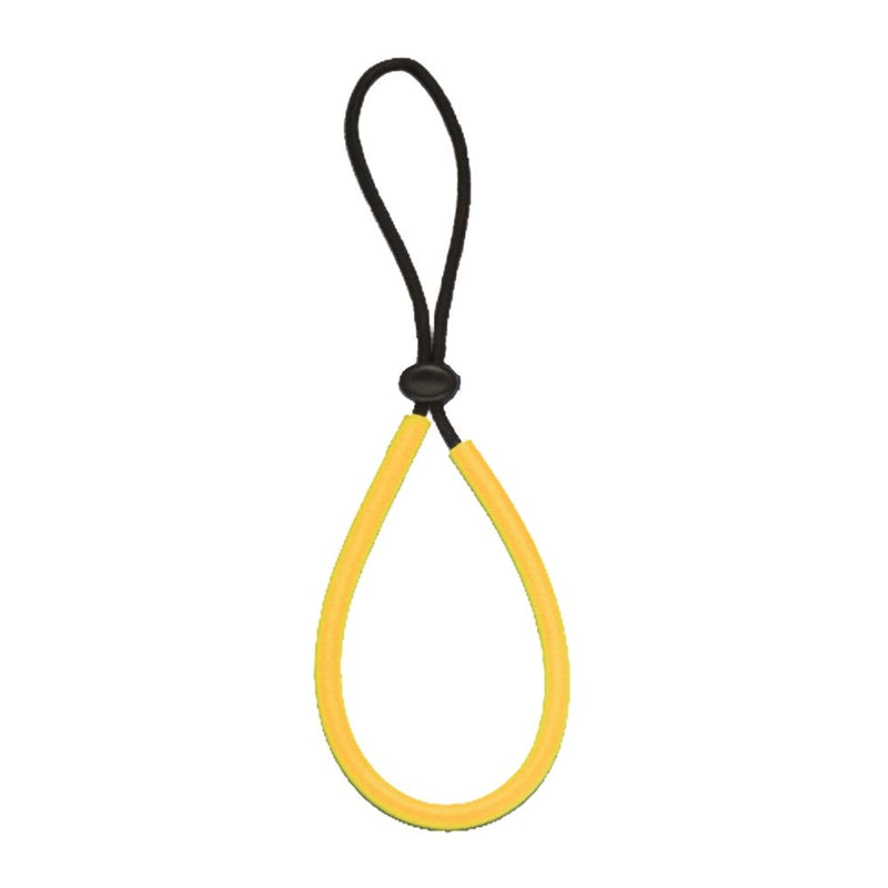 Innovative Scuba Concepts diving lanyard with yellow elastic loop section and black cord for securing dive accessories