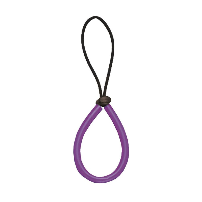Innovative Scuba Concepts purple scuba diving regulator mouthpiece with black lanyard attachment