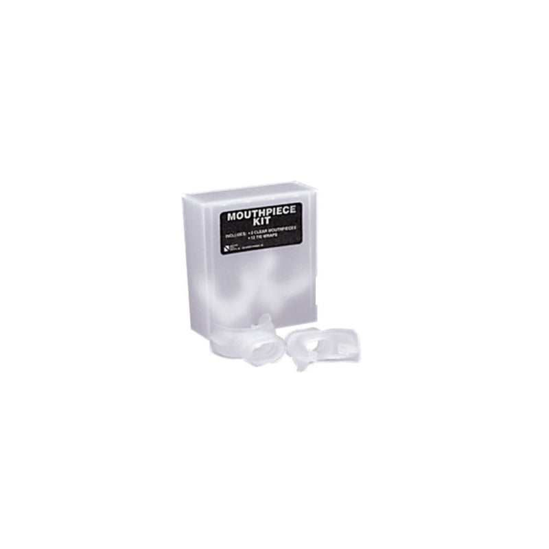 Innovative Scuba Concepts clear mouthpiece kit packaging showing white protective components