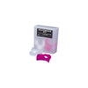 nnovative Scuba Concepts mouthpiece kit with clear packaging and pink/magenta mouthpiece