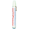 Innovative Scuba Concepts clear plastic diving snorkel with red "SCUBA" branding text and blue mouthpiece