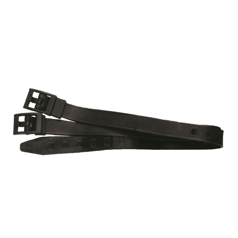Innovative Scuba Concepts black rubber fin straps with quick-release buckles for scuba diving fins