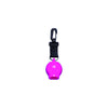 Innovative Scuba Concepts pink/magenta retractor with black webbing strap and carabiner clip for diving accessories