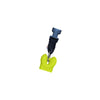 Innovative Scuba Concepts yellow diving accessory retractor with black coiled lanyard and release buckle attachment