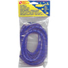 Blue spiral dive hose protector in clear packaging with Innovative Scuba Concepts branding