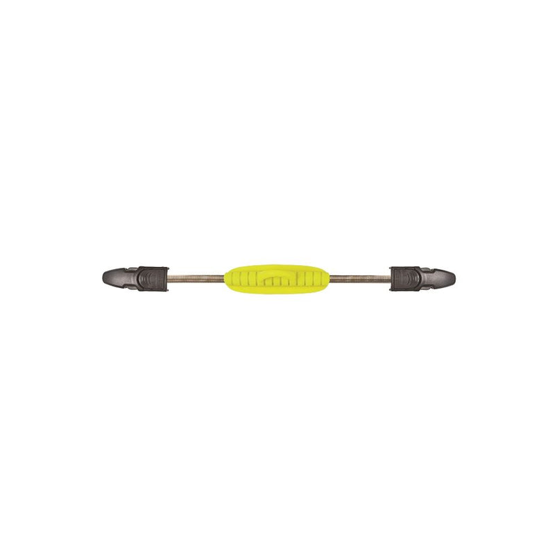Innovative Scuba Concepts diving lanyard with bright yellow center grip section and black connectors on both ends