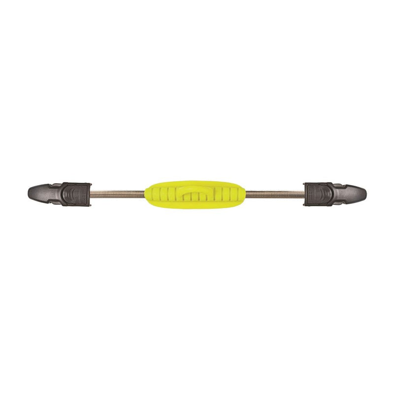 Innovative Scuba Concepts bright yellow diving lanyard with ribbed center grip section and black connector clips