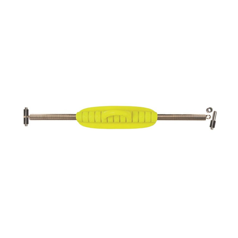 Atomic Kit Spring Fin Strap in bright yellow with stainless steel springs and buckle attachments