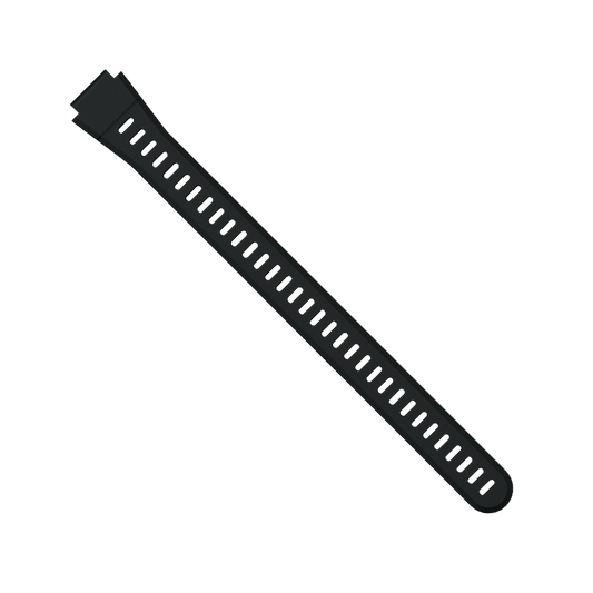 Shearwater Remora Long Dive Computer Strap – Black Rubber Wristband with Buckle