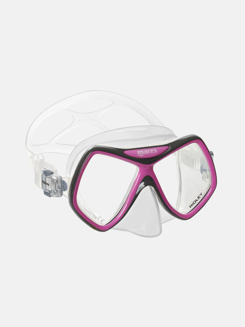 Mask RIDLEY, Panoramic Wide-View Diving Mask with Soft Comfortable Silicone Fit