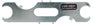 Scuba Tools multi-purpose tank valve wrench - flat steel tool with multiple openings for valve service