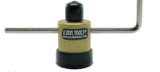 Scuba Tools tank valve removal and installation tool with hex key - professional diving equipment maintenance tool