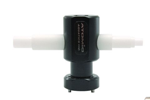 Innovate Scuba Concepts black pressure test plug with threaded connection for scuba diving equipment maintenance