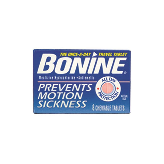 Bonine motion sickness prevention chewable tablets for travel