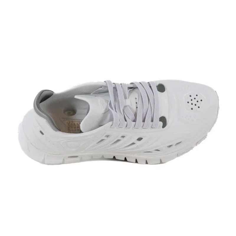 Crosskix APX Glacier white shoe shown from top-down angle displaying lacing system and perforated upper construction