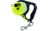 Innovate Scuba Concepts safety reel 150 line with bright yellow spool, black ergonomic handle and metal carabiner