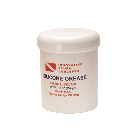 Innovative Scuba Concepts 12 oz silicone grease jar - O-ring lubricant made in USA, Colorado Springs