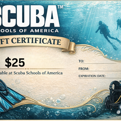 Scuba Schools of America Gift Certificates-Scuba Schools of America