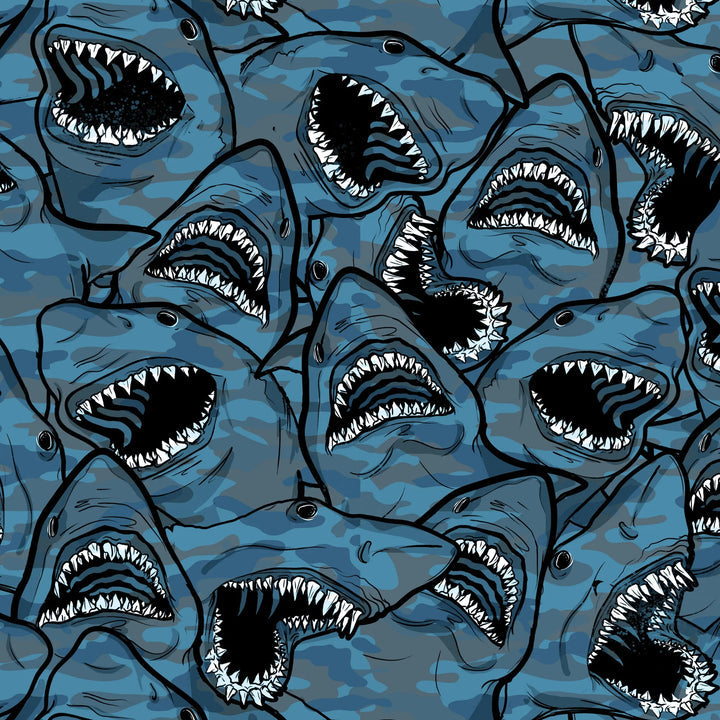 MENS Eco-friendly Shark Camo NO BUNCH Scuba Jammer Swim Shorts