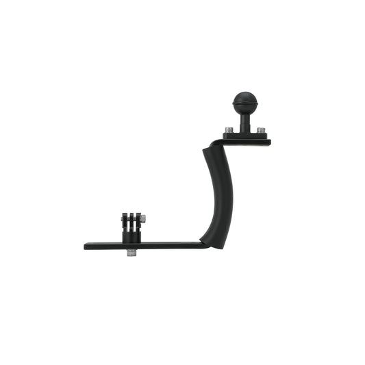 Single-Arm Curved Mounting Tray, Ergonomic Camera Tray for Underwater Photo and Video Rigs-Scuba Schools of America