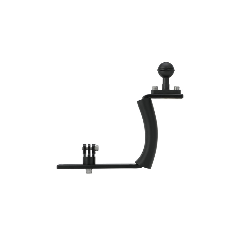 Single-Arm Curved Mounting Tray, Ergonomic Camera Tray for Underwater Photo and Video Rigs-Scuba Schools of America