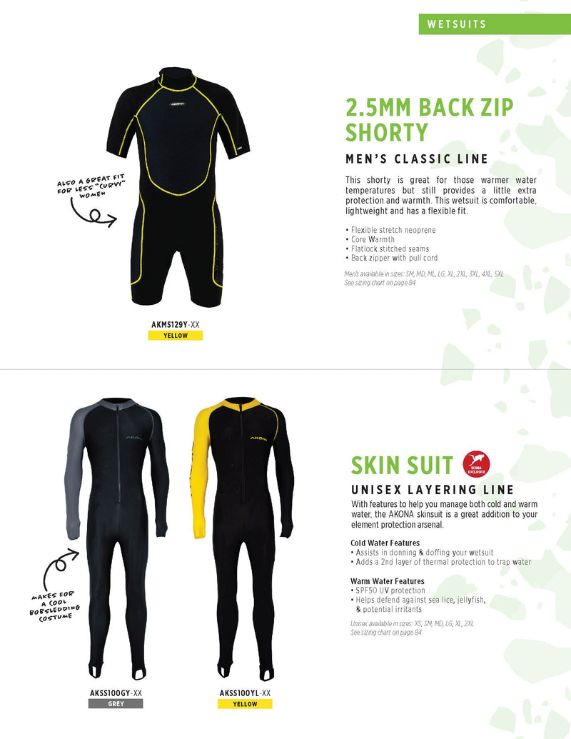 Skin Suit XS Yellow (Unisex)-Scuba Schools of America