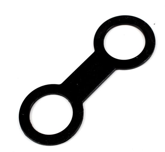 Innovative Scuba Concepts snorkel keeper - black silicone with dual ring design