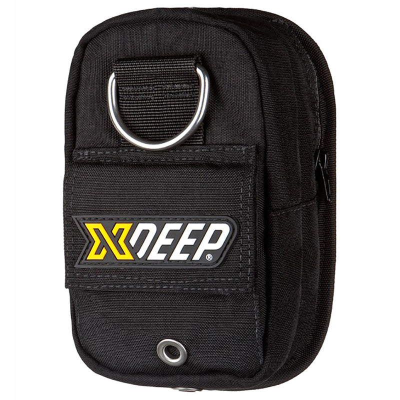 XDEEP Spare Mask Utility Pouch for Backmount – compact black nylon pouch designed for storing spare masks and small dive accessories