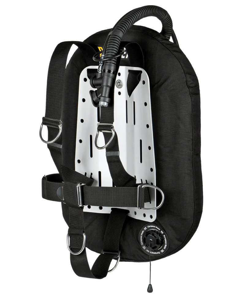 STANDARD ZEOS 28 lbs OR 38 lbs Single Tank Set Aluminum Backplate-Scuba Schools of America