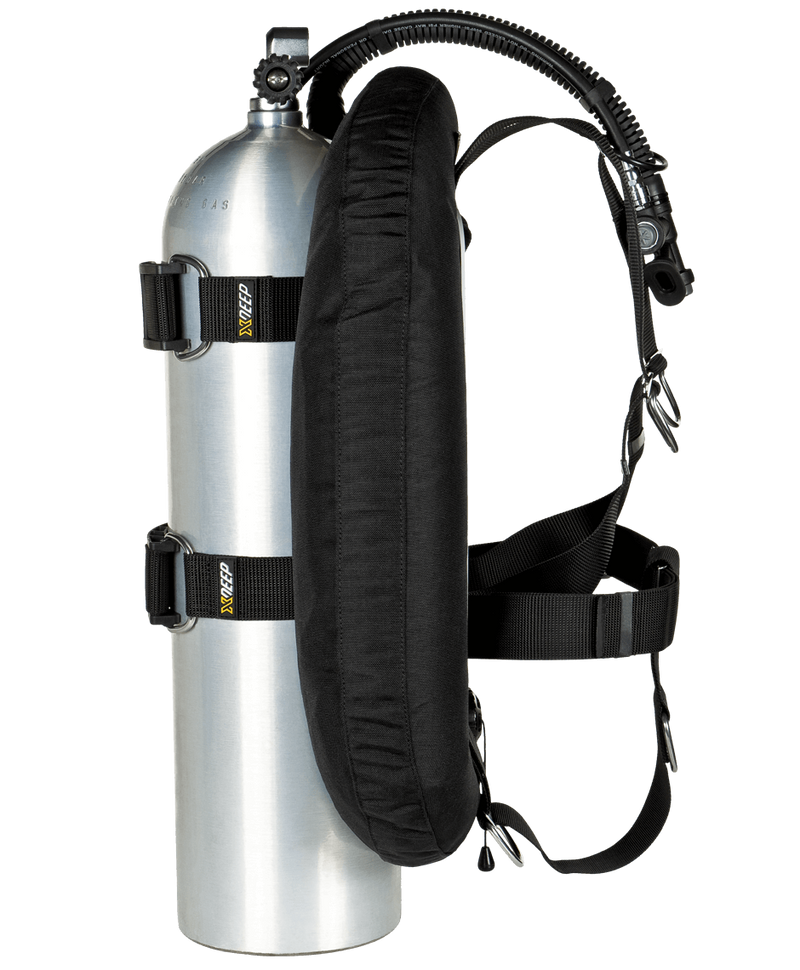 STANDARD ZEOS 28 lbs OR 38 lbs Single Tank Set Aluminum Backplate-Scuba Schools of America
