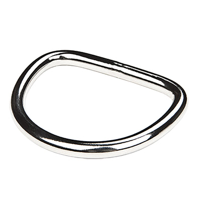 XDEEP Straight D-Ring – 6 mm thick stainless steel attachment ring for scuba BCD harness systems