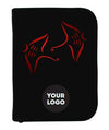 Scuba diving logbook with black cover featuring red manta ray design - Innovate Scuba Concepts
