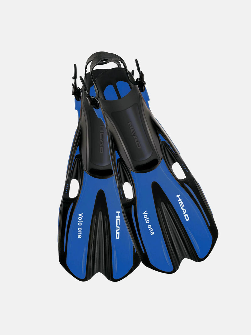 VOLO ONE Snorkel Fins with Black Mesh Bag, Compact High-Efficiency Blade and Soft Foot Pocket